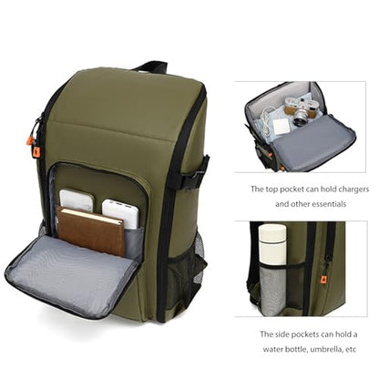 Asixxsix Outdoor Camera Backpack, Bag Professional for DSLR Mirrorless Camera Water Proof, Large Capacity Removable bag with Seven Removable Dividers and Several Pockets for Outdoor
