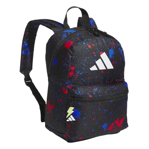 adidas Kids Gotta-Have-It Mini Backpack – School Bag for Girls and Boys, 10L, Splatter Black/White, OSFA - color: Splatter Black/White