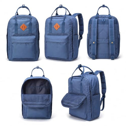 Travel Backpack for Women & Men, Laptop Backpack Fits 15.6 Inch Laptop, Water-Resistant Durable Computer Bag for Work, College & Daily Commute (Blue) - color: Blue