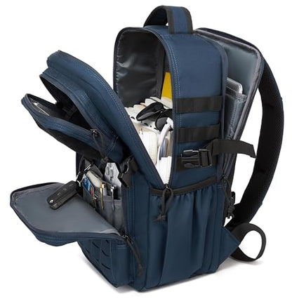 Wotony Military Tactical Backpack for Men Waterproof Daypack 3 Day Assault Pack Laser-Cut MOLLE Webbing Design with Water Bottle Holder Black Small Tactical Assault Bag (Blue, 30L) - color: Blue, size: 30L
