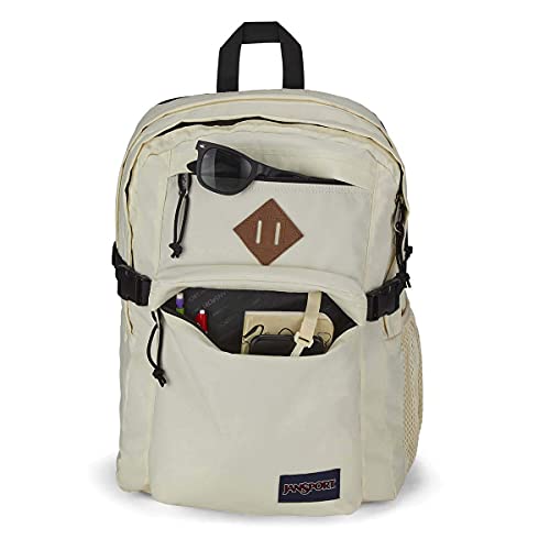 JanSport Main Campus Backpack - Travel or Work backpack w 15-Inch Laptop Sleeve and Dual Water Bottle Pockets, Coconut - color: Coconut