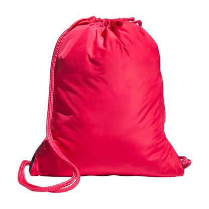 adidas Alliance Sackpack – Drawstring Backpack for Sports, Small Gym Bag - color: Power Pink/White/3