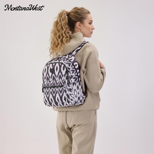 Montana West Backpack for Women Western Travel Backpack Purse Casual Daypack for Laptop College - color: Aztec Black