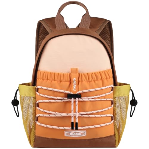 GAGAKU Toddler Backpack for Girls Boys 2-4 Water-Resistant Lightweight Travel Backacpk Kids Outdoor Sport Mini Toddler Daypack Backpack with Adjustable Straps - Orange - color: Orange