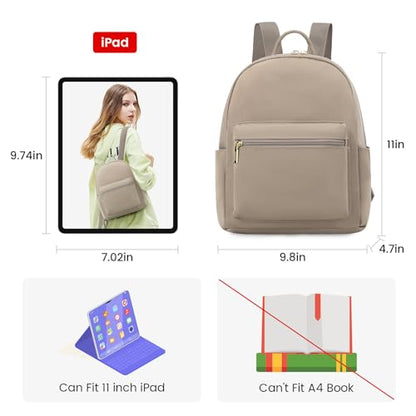 LOVEVOOK Backpack for Women Light Weight Waterproof Backpack Purses Daily Backpack… | Light Weight - color: Khaki