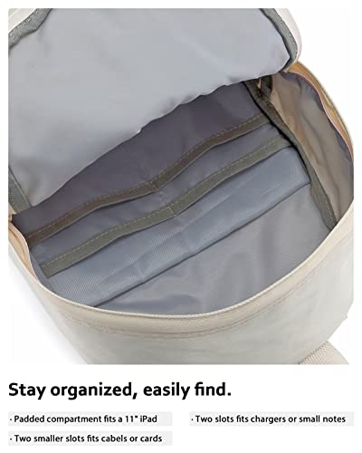 HotStyle SIMPLAY+ Mini Backpack, Multiple Colors and Patterns, 8 Litres - color: Sd275j, White Beige, style: Plain