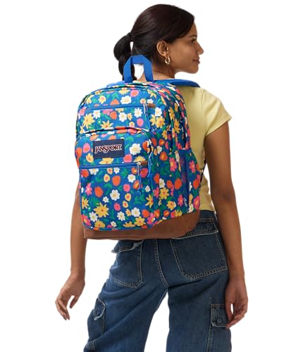 JanSport Cool Backpack with 15-inch Laptop Sleeve, Large Computer Bag Rucksack with 2 Compartments, Ergonomic Straps, Flower Market - color: Flower Market