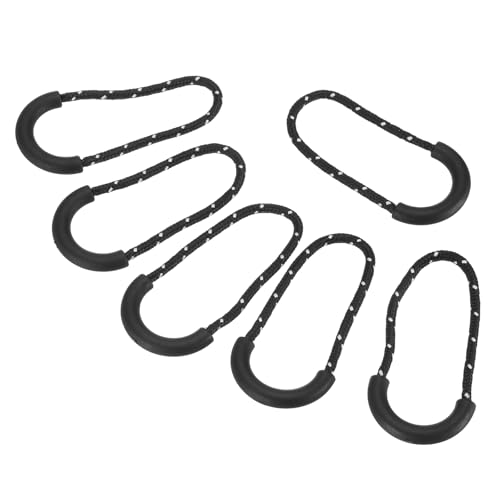PATIKIL Zipper Pulls Replacement, 15 Pack Extension Cord Handle Plastic U-Shape Tab Tag Extender for Luggage Backpacks Jackets, Black/White - color: Black/White, size: 30mm