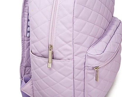 Kinmac Laptop Backpack with Massage Cushion Straps and USB Charging Port for Laptop Up to 15.6 Inch Men Women Travel Outdoor Backpack (Purple) - color: Purple Embroider