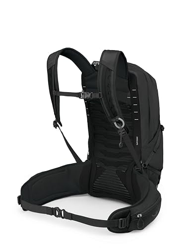 Osprey Talon 22L Men's Lightweight Hiking Backpack - Small Daypack for Travel & Camping, Black/Coal Grey, Extended Fit - color: Black/Coal Grey, size: 22L - Extended Fit