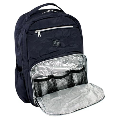 Hudson Baby Unisex Baby Premium Diaper Bag Backpack and Changing Pad, Navy, One Size - color: Navy