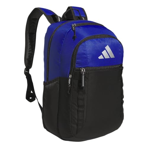 adidas Excel 7 School Backpack for Laptop, Gym and Travel, 34L - color: Team Royal Blue/Black/Silver Metallic/7.5, size: One Size
