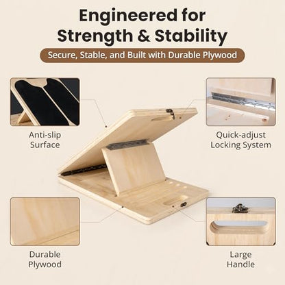 2 in 1 Slant Board for Exercise – Balance Board for Adults, Calf Stretch Board – Stretch & Mobility Board for Physical Therapy – Anti Slip Design with 5 Adjustable Angle, 500 lb Capacity