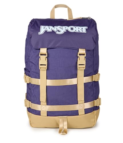 JanSport Skip Pack Backpack – 28L Capacity, Fits 13.5in Laptop, Large Main Compartment, Side Water Bottle Pocket – Ideal for Work & Travel, Amethyst Angst - color: Amethyst Angst