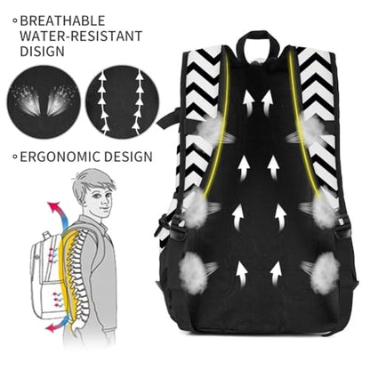 rickyh style School Backpack Travel Bag for Men & Women Lightweight College Back Pack with Laptop Compartmen - color: 04hbblh