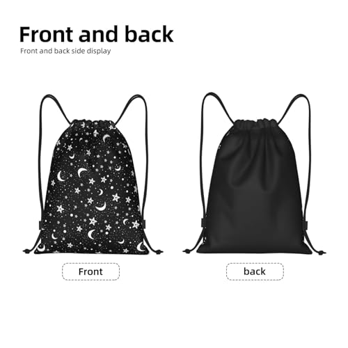 Gianlaima Drawstring Backpack Gym draw string bag For Men Women - color: Black37
