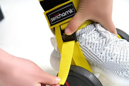 Adjustable Adjustable Feet Dumbbell Attachment,Feet Weight Lifting-Foot Weights for Exercise, Leg Extensions,Tibialis Trainer,Leg Lift Exercise Equipment - color: Style 1-Yellow 2pc