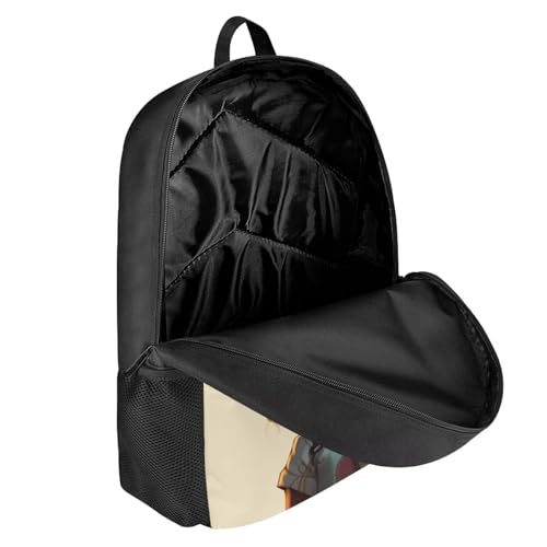 African Custom Name Backpack for School Girls 3rd Grade/4Th Grade Back to School Afro Personalized Bookbag for Kids 4-6/3-5 Student Book Bag - color: African Black Girl-1