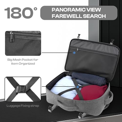Travel Laptop Backpack for Men, 60L Extra Large TSA Approved Business Computer Bag, Water Resistant & Fits 18.4 Inch Laptop, Grey - color: Grey, size: 3X-Large