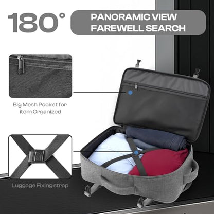 Travel Laptop Backpack for Men, 60L Extra Large TSA Approved Business Computer Bag, Water Resistant & Fits 18.4 Inch Laptop, Grey - color: Grey, size: 3X-Large