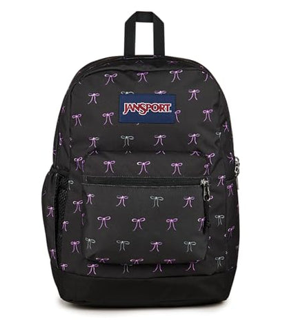 JanSport Cross Town Plus Backpack - Large Main Compartment, Side Water Bottle Pocket, 15-Inch Padded Laptop Sleeve - Bad Bows - color: Bad Bows