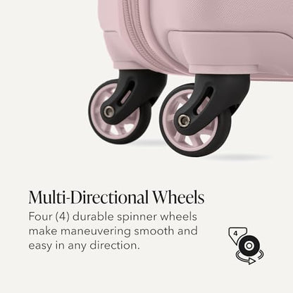 SwissGear 7366 Signature Hardside Expandable Luggage with Spinner Wheels, TSA Lock, Cup-Holder, Pink, Carry-On 19-Inch - color: Pink, size: Carry-On 19-Inch