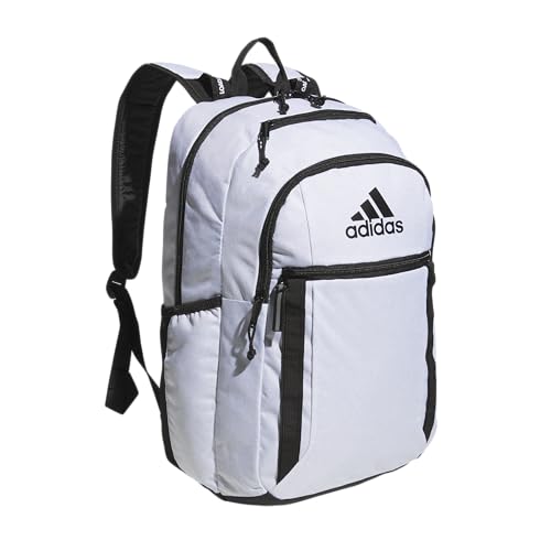 adidas Excel 7 School Backpack for Laptop, Gym and Travel, 34L, Twill White/Black/7, OSFA - color: Twill White/Black/7, size: One Size