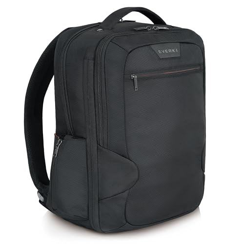 EVERKI Studio Expandable 26L Laptop Backpack – Business & Carry On Travel Backpack for Men & Women with Expandable Storage Padded Laptop Compartment Professional Backpack Fits Laptops up to 15", Black - size: 26 Liters