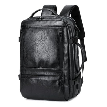 Carry On Backpack, 40L Expandable Travel Backpack with Laptop Compartment, Water Resistant Business Travel Bags Airline Approved for Men Women Weekend Trip (Black) - color: Black
