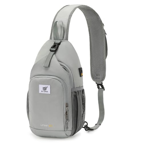 SKYSPER Sling Bag RFID Crossbody Sling Backpack Cross Body Shoulder Bag Travel Hiking Daypack for Women Men(Sagegreen) - color: Sage Green