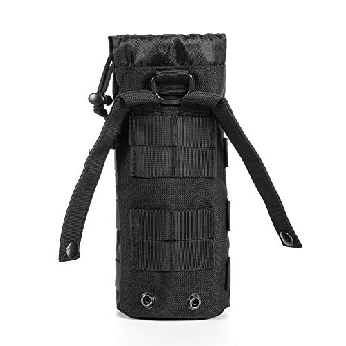 Upgraded Sports Water Bottles Pouch Bag, Tactical Drawstring Molle Water Bottle Holder Tactical Pouches, Travel Mesh Water Bottle Bag Tactical Hydration Carrier - color: 2 Molle Pouch