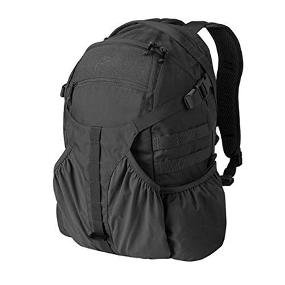 Helikon-Tex RAIDER 20 L Tactical Backpack, Black – Cordura MOLLE Daypack with Hydration Sleeve & Rain Cover - color: Black