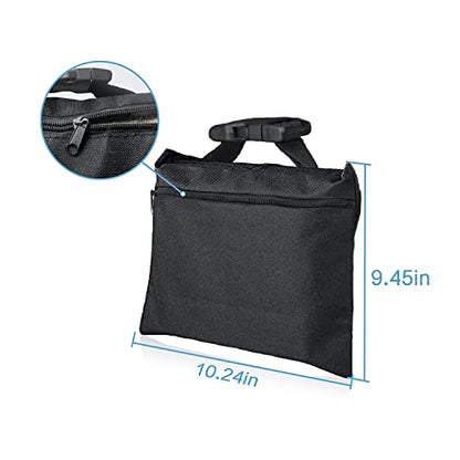 Sandbags 8 Packs, Sandbag Weights for Backdrop Stand Sandbags, SandBag for Weight, Weight Bags with Zipper and Buckle Straps for Support Heavy Duty Light Stand - size: 8 PCS