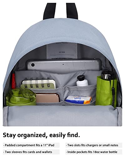 HotStyle SIMPLAY+ Mini Backpack, Multiple Colors and Patterns, 8 Litres - color: Sd5501d, Light Grey, style: Plain