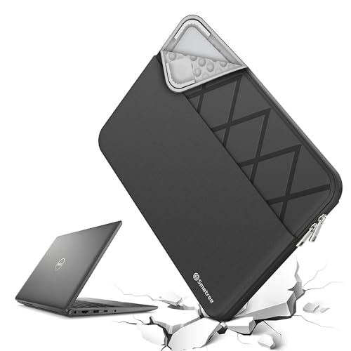 Smatree Laptop Sleeve for 13 inch DELL XPS 13 2 in 1,for 13.4 inch XPS 13/13 Plus/13 9345 Copilot+PC,Case with Pocket,YKK Zipper,Patented Shockproof Design(E402) - color: Elite-Black, size: for 13 inch XPS 13 Plus/13(E402)