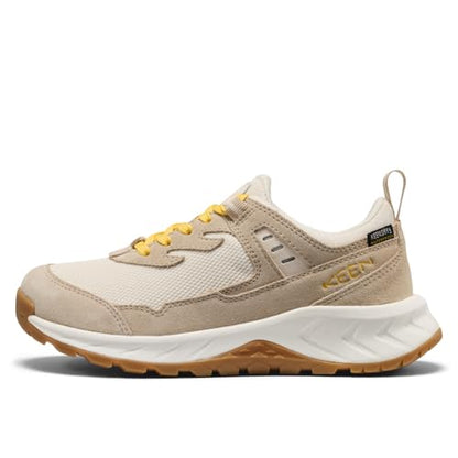 KEEN Kids Hightrail Waterproof Hiking Shoes (Little Kid/Big Kid) - color: Birch/Daffodil, size: 10 Little Kid