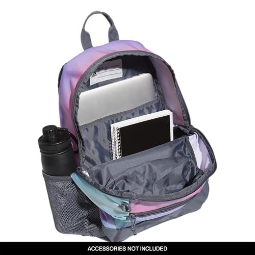 adidas Creator School Backpack for Girls & Boys — Durable Bookbag - color: Gradient Rose Tone Pink/Onix Grey