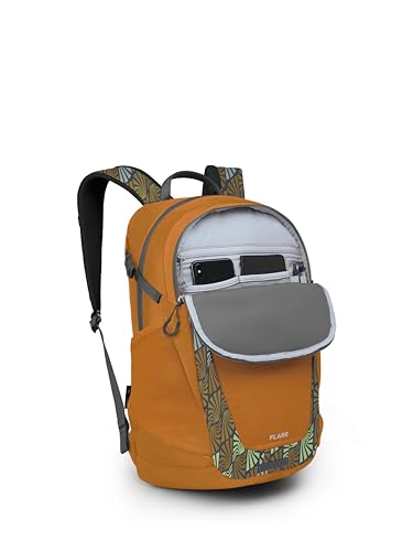 Osprey Flare Commuter Laptop Backpack - color: Kazuma Print Toffee Orange
