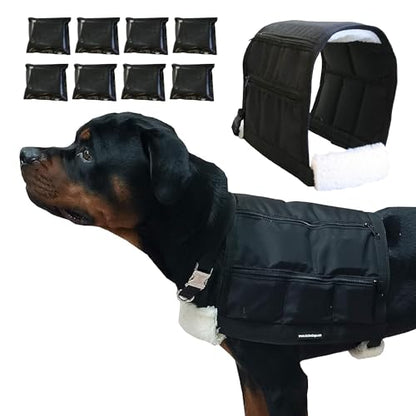 ActiveDogs Weighted Dog Vest with Weights - Dog Agility Training Equipment Jacket for Dog Exercise, Strength, Pulling & Endurance - Burn Calories & Build Muscle - Medium 27-34 IN, 8 x 1LB - size: Medium