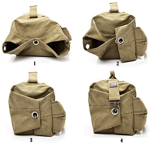 Large Capacity Travel Climbing Bag Tactical Military Duffel Bag Top Load Double Strap Canvas Backpack - color: Od