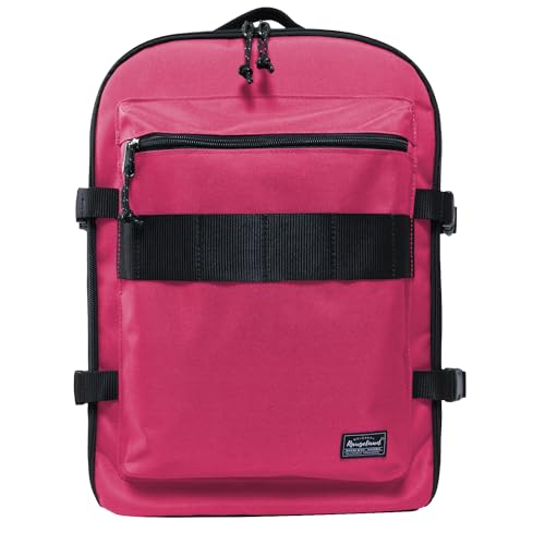 Travel Backpack 17L Lightweight Casual Small Carry-on Daypack 15-inch Laptop Notebook, Underseat Overnight Weekender, Rasberry - color: Rasberry