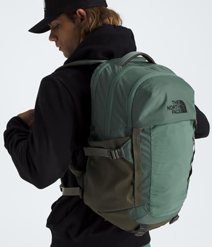 The North Face Recon Everyday Laptop Backpack - Daypack, Water Repellent, Laptop Sleeve, 2 Water Bottle Pockets, Duck Green/New Taupe Green, One Size - color: Duck Green/New Taupe Green, size: 30L