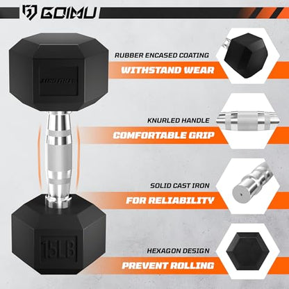 Dumbbell Sets with Rack, Rubber Hex Dumbbells, 160/220/280/360/450/550LBS, Hand Weights with Chrome Handle for Strength Training - color: Home Gym Packages 450lbs
