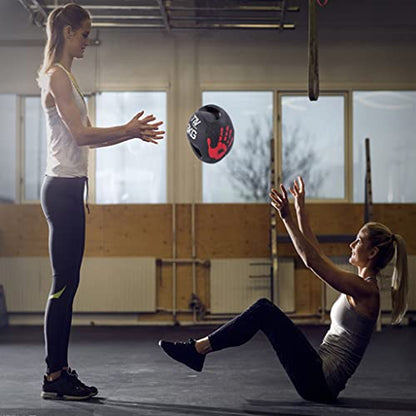 Professional 3KG-10KG Double Handle Grip Medicine Ball - for Weights Training MMA Boxing Exercise Fitness (J 5KG) - size: 5KG