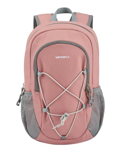 WATERFLY 12L Small Hiking Backpack: Day Pack Lightweight Travel Bag Camping Fitness Cycling Outdoor Sports Daypack For Women Men - color: Pink