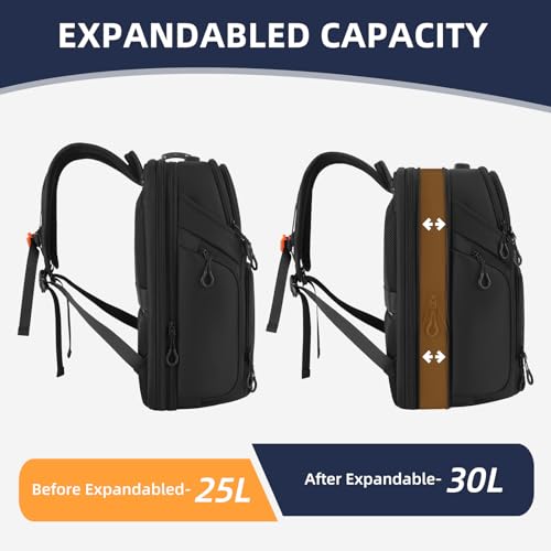 DUSLANG Laptop Backpack,Business Travel Anti Theft Slim Durable Laptops Backpack with USB Charging Port,Water Resistant College Computer Bag for Women & Men Fits 15.6 Inch Laptop and Notebook - color: Black-c