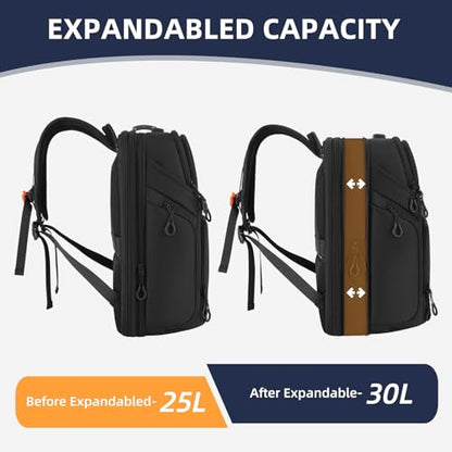 DUSLANG Laptop Backpack,Business Travel Anti Theft Slim Durable Laptops Backpack with USB Charging Port,Water Resistant College Computer Bag for Women & Men Fits 15.6 Inch Laptop and Notebook - color: Black-c