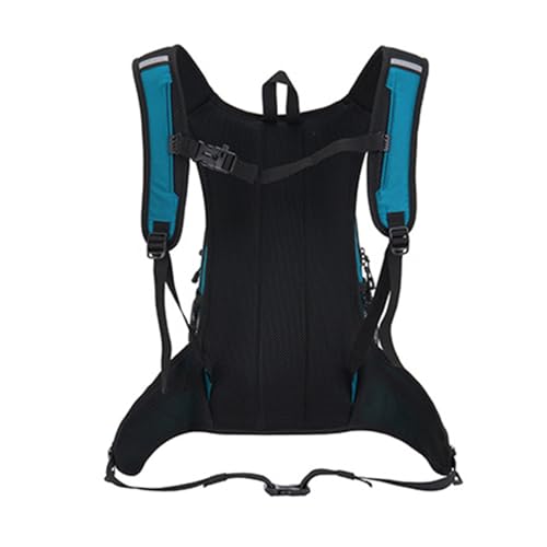 18L Hydration Backpack, Lightweight Breathable Hiking Backpack with Water Bag Compartment and Reflective Strips, for Camping Running Biking Commuting - color: Lake Blue
