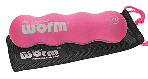 7.0 Portable Massage Muscle Roller - Pink Large - Myofascial Release Foam Roller for Neck to Foot Relief