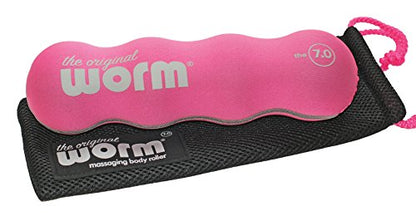 7.0 Portable Massage Muscle Roller - Pink Large - Myofascial Release Foam Roller for Neck to Foot Relief